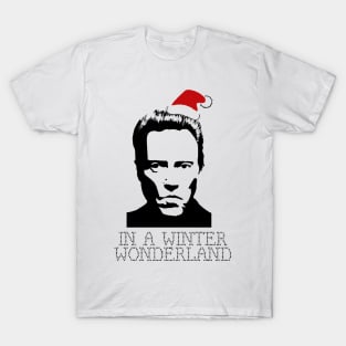 Walken In A Winter Wonderland Christmas Knit T-Shirt